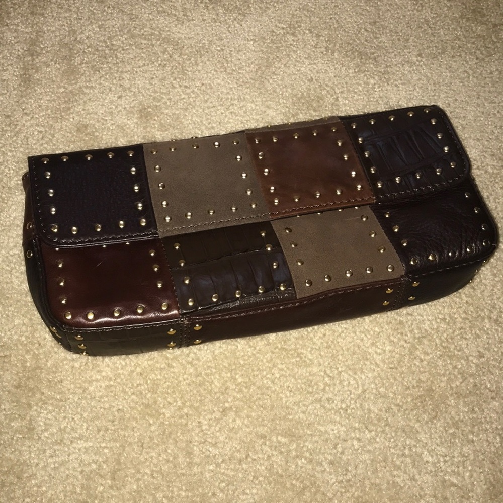 Michael Kors brown clutch